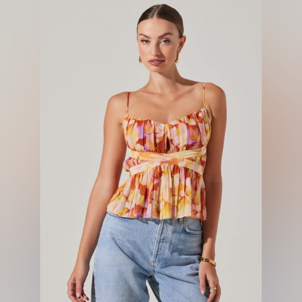 Emmy Floral Peplum Top